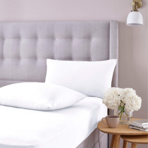 Silentnight  Brushed Cotton Fitted Sheet & Pillowcase Set - White