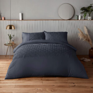 Silentnight Petrol Chevron Embossed Duvet Set