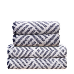 Silentnight Geo Towels - Navy