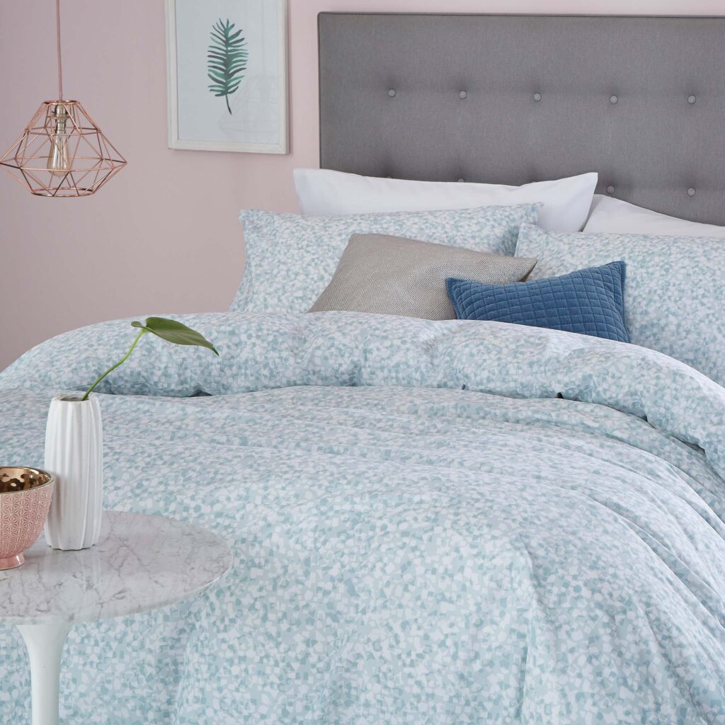 Silentnight Alva Duvet Set - Duck Egg