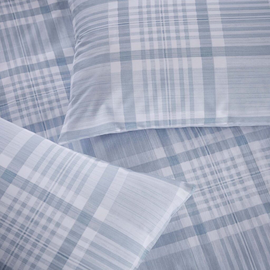 Silentnight Nils Check Duvet Set - Denim