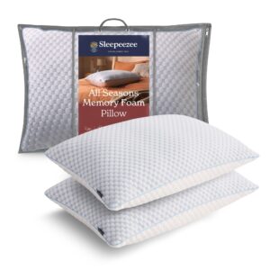 Sleepeezee All Seasons Memory Foam Pillow Pair
