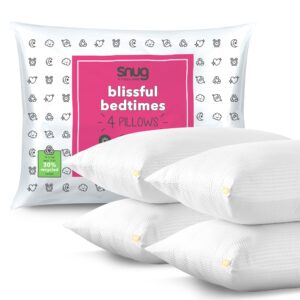 Snug Blissful Bedtime Pillow 4 Pack