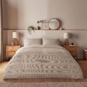 Silentnight Supersoft Textured Duvet Set - Natural