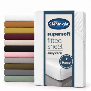 Silentnight Supersoft White Fitted Sheet